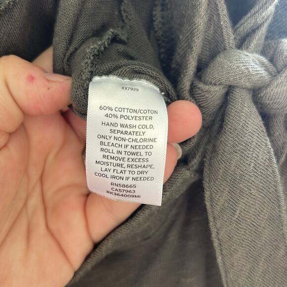 Susina cotton polyester blend elastic waist knit tulip hem wrap maxi skirt sz M - Picture 7 of 7